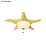 Nordic Stylish Starfish Kid’s Flush Mount Ceiling Light Fixture