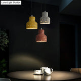 Nordic Terrazzo Hanging Lamp - Black/Red/Pink With Down Lighting Pendant Perfect For Dining Table 1