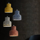 Nordic Terrazzo Hanging Lamp - Black/Red/Pink With Down Lighting Pendant Perfect For Dining Table 1