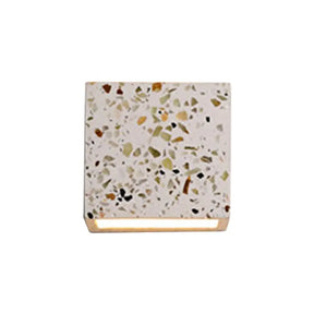 Nordic Terrazzo Wall Sconce - Up Down Hotel Light (Red/White/Blue) White