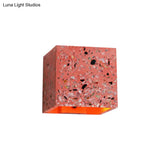 Nordic Terrazzo Wall Sconce - Up Down Hotel Light (Red/White/Blue)
