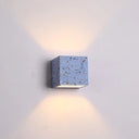 Nordic Terrazzo Wall Sconce - Up Down Hotel Light (Red/White/Blue) Blue