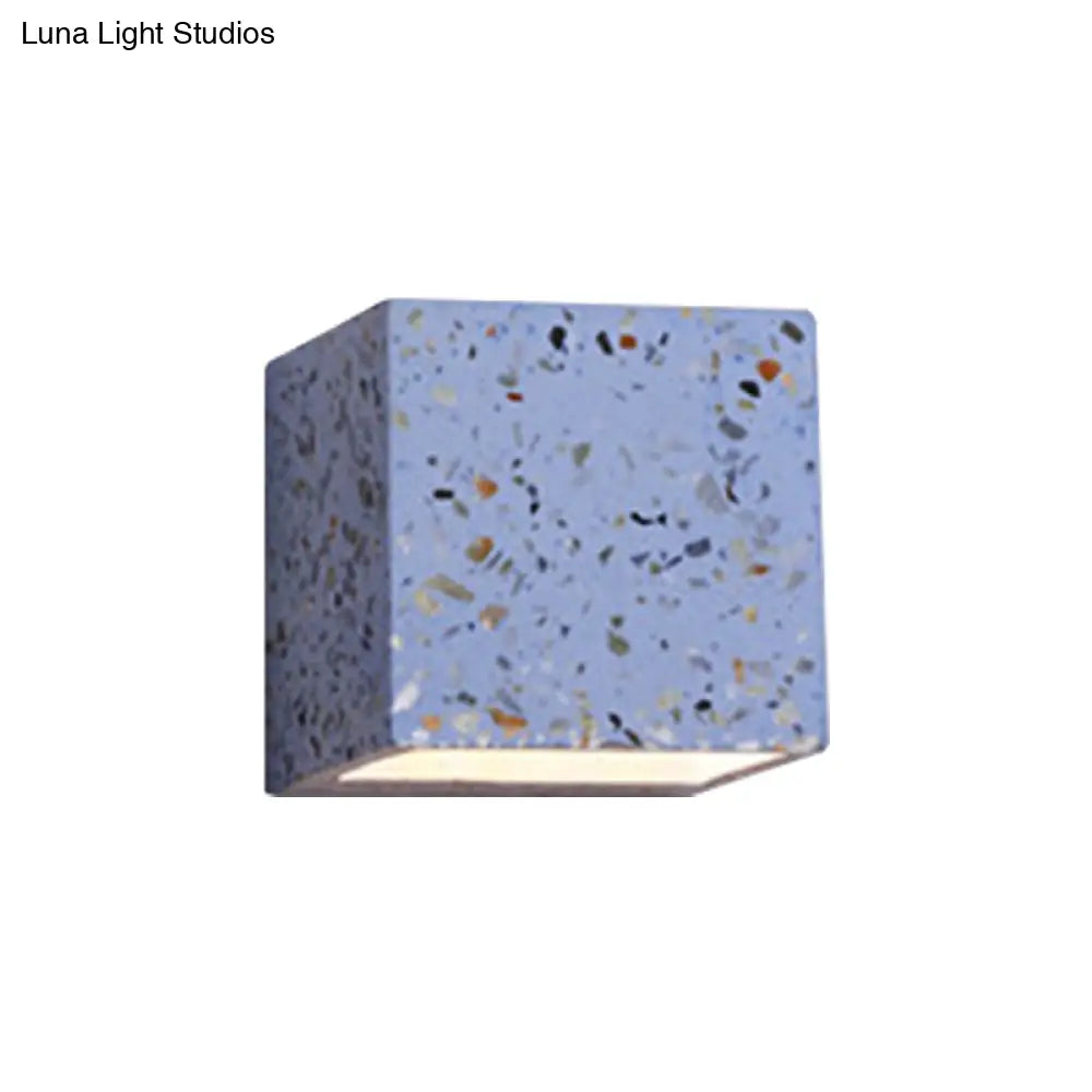 Nordic Terrazzo Wall Sconce - Up Down Hotel Light (Red/White/Blue)