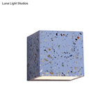 Nordic Terrazzo Wall Sconce - Up Down Hotel Light (Red/White/Blue)