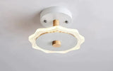 Nordic Wind Log Simple Creative Room Led Ceiling Lamp A White / Led Tricolor Light