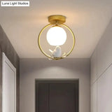 Northern Europe Led Corridor Bird Ceiling Lamp