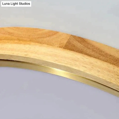 Northern Led Round Wood Copper Tricolour Light Ceiling Lamp