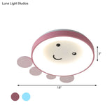 Octopus Acrylic Ceiling Light For Nursery School In Kids Pink/Blue