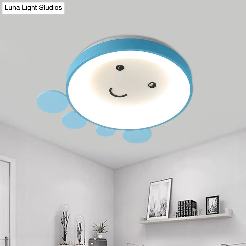 Octopus Acrylic Ceiling Light For Nursery School In Kids Pink/Blue