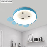 Octopus Acrylic Ceiling Light For Nursery School In Kids Pink/Blue