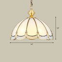 Opal Glass Gold Chandelier Umbrella Pendant Light Fixture For Dining Room 3 /