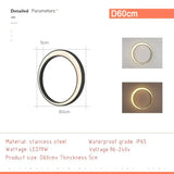 Outdoor Verlichting Waterdichte Ip65 Rvs Ronde Maan Lamp Voor Straat Tuin 11W 19W 24W 36W Creative