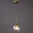 Oval Glass Minimalist Pendant Light - 6 Diameter Suspension Lamp For Coffee Shops With 47 Hanging