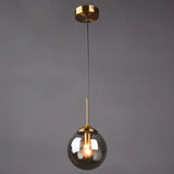 Oval Glass Minimalist Pendant Light - 6 Diameter Suspension Lamp For Coffee Shops With 47 Hanging