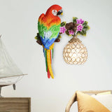 Parrot Wall Sconce With Crystal Lampshade - Gold Finish Right/Left / Left
