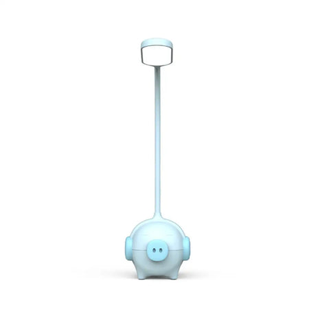 Piggydesk Led Desk Light - Flexible Gooseneck Reading Lamp Blue