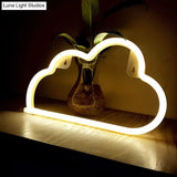 Plastic Cloud Led Night Light With Usb Rechargeable Plug - Childrens White Table Lamp