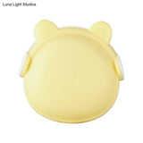 Plastic Wall Nightlight - Cartoon Bear Design With Light Sensor And Led Pink/Blue/White