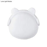 Plastic Wall Nightlight - Cartoon Bear Design With Light Sensor And Led Pink/Blue/White