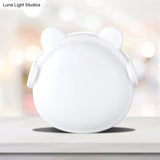 Plastic Wall Nightlight - Cartoon Bear Design With Light Sensor And Led Pink/Blue/White