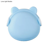 Plastic Wall Nightlight - Cartoon Bear Design With Light Sensor And Led Pink/Blue/White
