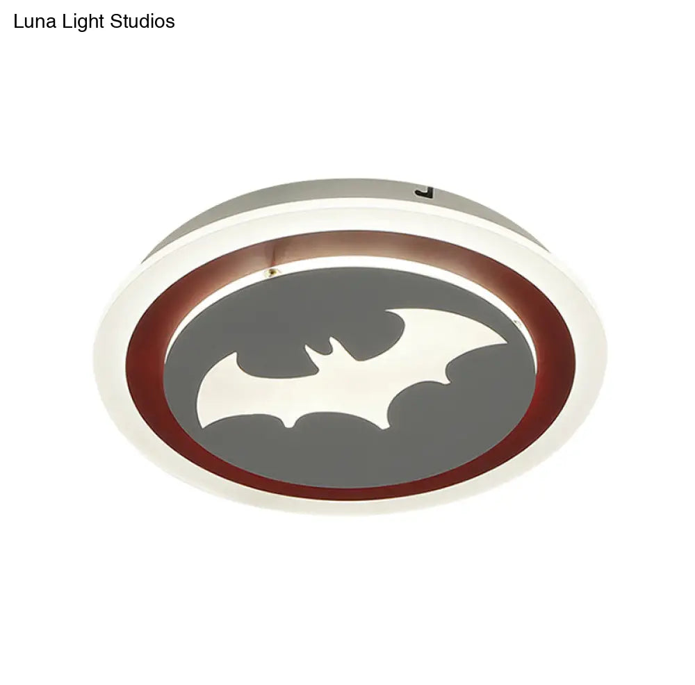 Playful Cartoon Ceiling Light For Kindergarten - Acrylic Flush Mount Fixture