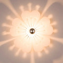 Plum Blossom Wall Light: Modern Acrylic Sconce Lamp For Girls Bedroom & Kindergarten White