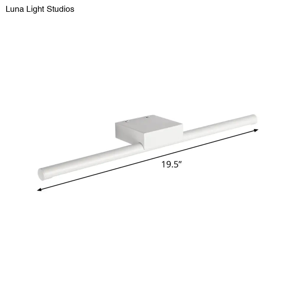 Pole Vanity Lighting: Modern Led Wall Mount Light In Warm/White Multiple Length Options