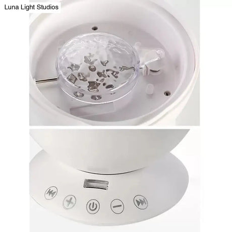 Portable Romantic Bowl Party Light With Projector And Plastic Design