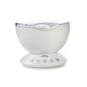 Portable Romantic Bowl Party Light With Projector And Plastic Design White