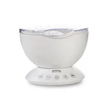 Portable Romantic Bowl Party Light With Projector And Plastic Design White