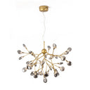 Post-Modern Glass Chandelier Light For Dining Room With Led Ceiling Lighting - Branched Firefly