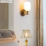 Post modern Light Luxury Crystal Copper Wall Lamp Copper Wall Lamps