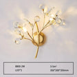 Post Modern Luxury Branch Style Crystal LED Wall Lamp 2lights Wall Lamp