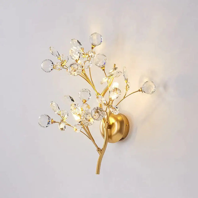 Post Modern Luxury Branch Style Crystal LED Wall Lamp Wall Lamp
