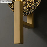 Post-modern Luxury Copper Wall Lamp Simple Creative Retro Personality Living Room Bedroom Study Aisle Wall Lamp Copper