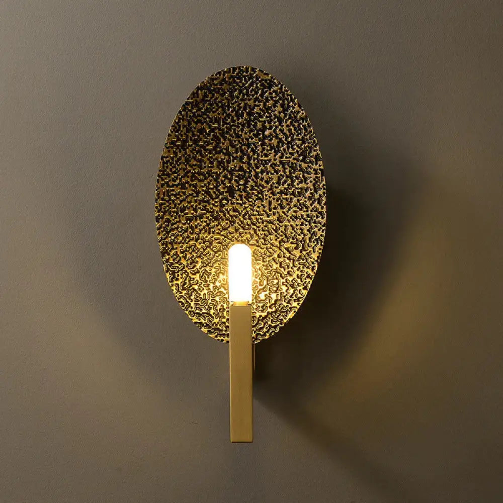 Post-modern Luxury Copper Wall Lamp Simple Creative Retro Personality Living Room Bedroom Study Aisle Wall Lamp Copper