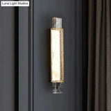 Post-Modern Luxury Simple Creative Bedroom Copper Wall Lamp Lamps