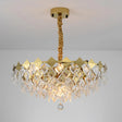 Postmodern 6-Light Gold Chandelier: Crystal Bowl Ceiling Light Fixture For Living Room