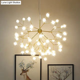 Postmodern Firefly Pendant Lamp With Double Glass Bubbles Ideal For Restaurants