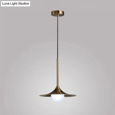 Postmodern Geometrical 1-Head Gold Pendant Ceiling Light