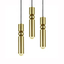 Postmodern Geometrical 1-Head Gold Pendant Ceiling Light / C