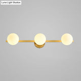 Postmodern Gold Glass Modo Vanity Wall Mount Lamp - Perfect For Bathrooms