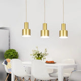 Postmodern Gold Plated Grenade Pendant Light - 1-Light Metal Down Lighting 3 /