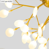 Postmodern Led Firefly Shade Ceiling Chandelier For Living Room