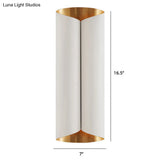 Postmodern Roll Shape Metal Wall Lamp Sconce - 2-Bulb Mount Light For Stairs