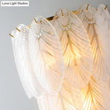 Postmodern White Prismatic Glass Tiered Wall Light Fixture - 2/3 Lights Corridor Sconce