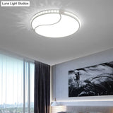 Premium 16.5/20.5/24.5 White Led Ceiling Mount Round Flush Light Fixture In Warm/White Sleek Acrylic