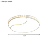 Premium 16.5”/20.5”/24.5“ White Led Ceiling Mount Round Flush Light Fixture In Warm/White –