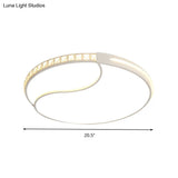 Premium 16.5”/20.5”/24.5“ White Led Ceiling Mount Round Flush Light Fixture In Warm/White –